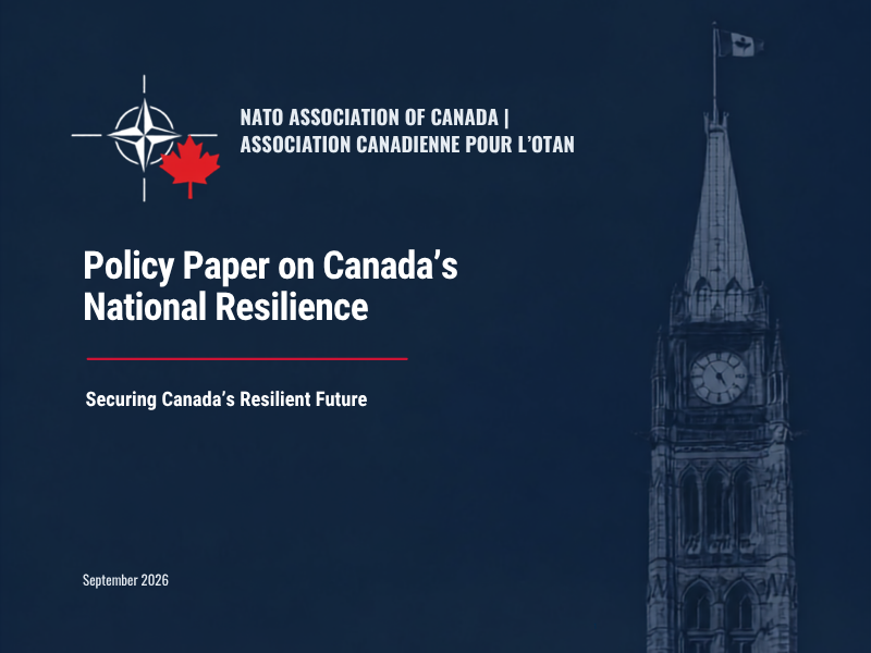 Policy Paper on Canada’s National Resilience